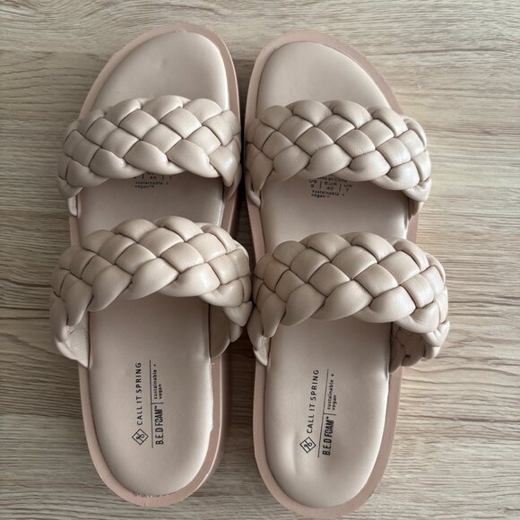 Woven Platform Sandals Size 9 - Picture 4 of 6